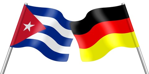 Flags. Cuba and Germany