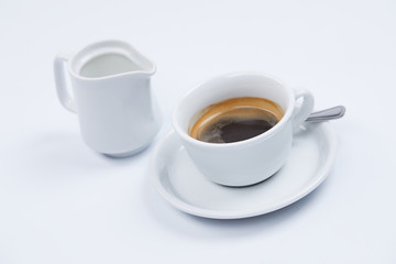 cup of coffee with cream