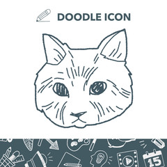 cat doodle drawing