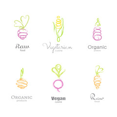 Logo set - Vegetables