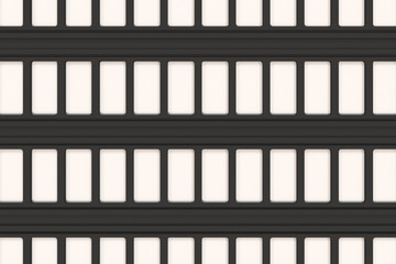 Black and white architectural elements