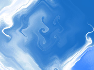 Fractal abstract blue background. Gnarl