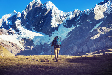 Naklejka premium Hike in Peru