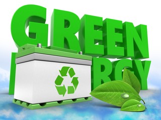 3d car battery with energy