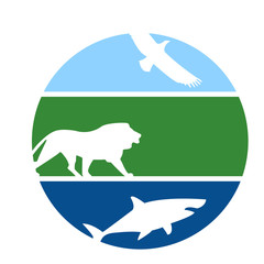 Animal fitness design logo