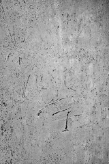 White metal wall texture background with scratches and cracks.