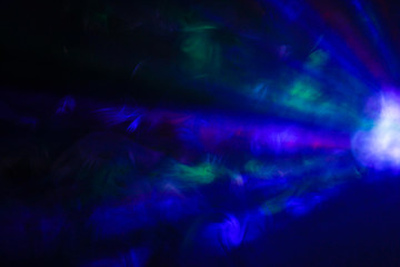 disco rays in the smoke