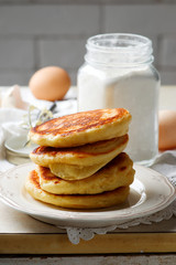 Homemade Pancake Mix in the jar.style rustic