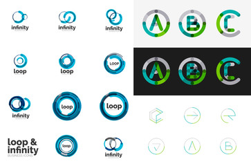 Round circle business logos