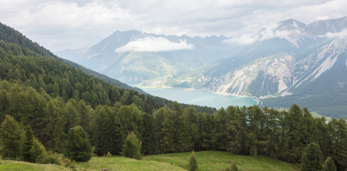 Fototapeta premium View of beautiful landscape in the Alps
