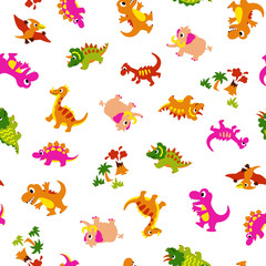 可愛い恐竜のパターン