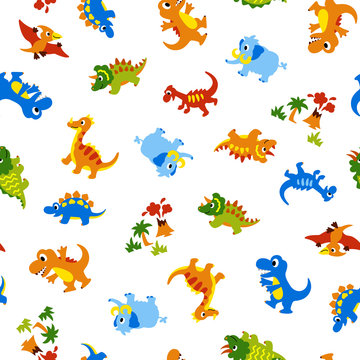 可愛い恐竜のパターン