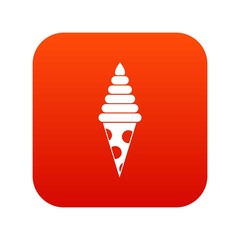 Ice Cream icon digital red