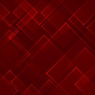 Abstract red square shape technology laser background. Vector