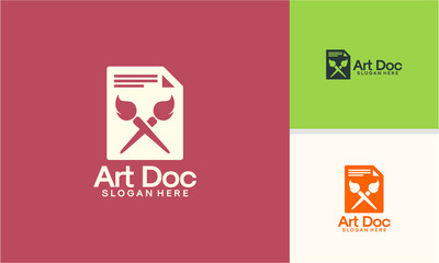 Art Document Logo designs vector, Creation Data Logo template