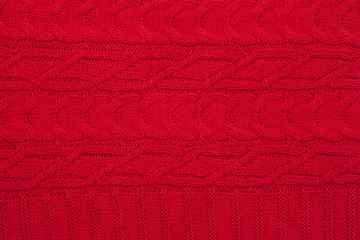 Red knitted fabric cloth ornament