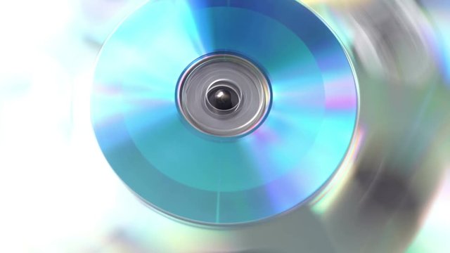 rotating compact discs music background