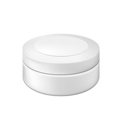 Blank cosmetic package container for cream. Illustration isolated on white background. Graphic concept for your design