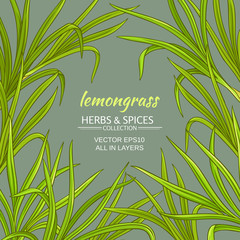 lemongrass vector frame