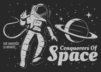 Vector astronaut Illustration. © makalo86