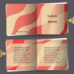 Graphic illustration with geometric pattern. Brochure template with abstract background. Eps10 Vector illustration