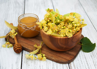 Bowl with Linden flowers