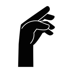 human hand catching icon