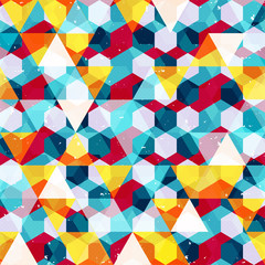 bright abstract geometric colored seamless background