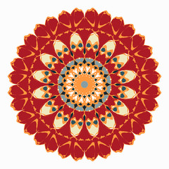 Lace background. Beautiful Mandala. Vector illustration.