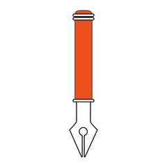 fountain pen tip icon vector illustration graphic design