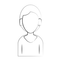 avatar woman character icon vector illustration graphic design