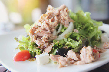 Fresh tuna salad , Italian snack food