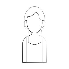 avatar woman character icon vector illustration graphic design