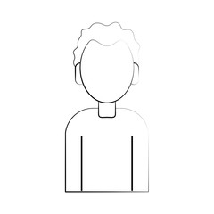 avatar man character icon vector illustration graphic design