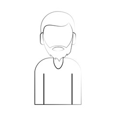 avatar man character icon vector illustration graphic design