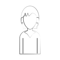 avatar woman character icon vector illustration graphic design