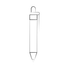 business click pen icon vector illustration graphic design