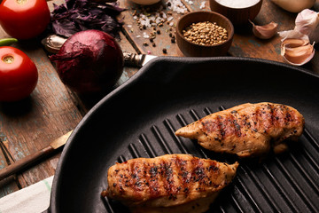 Roasted Chicken breast fillet with vegetables