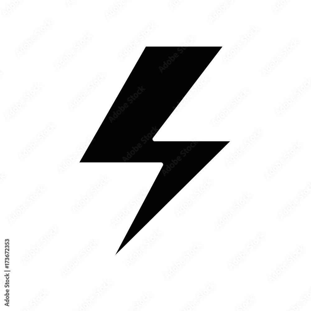 Poster ray electric isolated icon