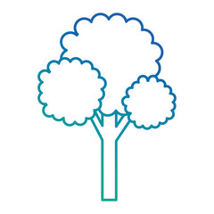 tree plant pixelated icon
