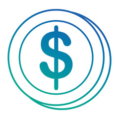 Obraz premium coin money isolated icon