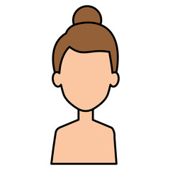 beautiful woman shirtless avatar character