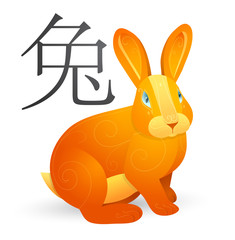 Rabbit as Chinese zodiac symbol