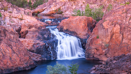 Fototapeta na wymiar Discovering Edith Falls in Northern Territory