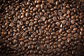 roasted coffee beans, can be used as a background