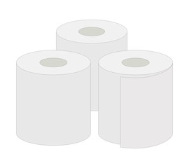 トイレットペーパー　イラスト