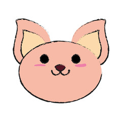 smiling pet cat vector icon illustration graphic design