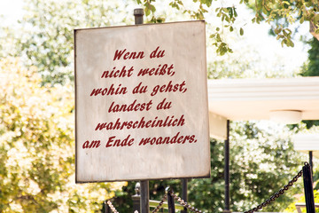 Businessspruch 006 - Wenn du nicht weisst