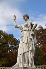 Statue de Junon au jardin du Luxembourg à Paris, France