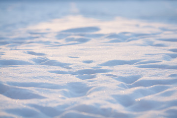 Natural winter background with snow drifts